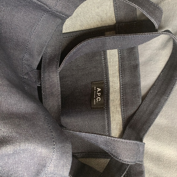 A.P.C.Daniela Denim Shopping Tote Bag New! - Picture 6 of 12